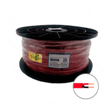 Cable Incendio Libre de Halógeno UL Color Rojo 2x18AWG S/P LSZH LSZH1424FPLR - BDN