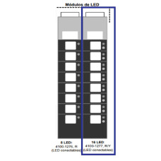 Modulo de 16 Indicadores LED 4100-1277 - SIMPLEX