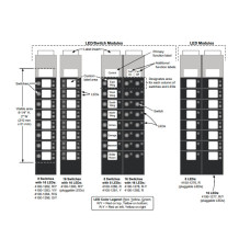 Led Switch Slide-in Label Kit - SIMPLEX