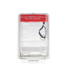 Protector Acrilico Para Palanca, Con Sirena Y Espaciador - AXXTEC Protector Acrilico Para Palanca, Con Sirena Y Espaciador - AXXTEC