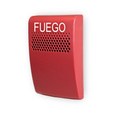 Bocina Pared Roja con Leyenda Fuego G1ARF-SP - EDWARDS