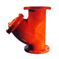 Válvula Industrial Filtro Tipo Y  UL Red Epoxy 300Psi Flange 12