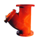 Válvula Industrial Filtro Tipo Y  UL Red Epoxy 300Psi Flange 4"