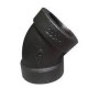 Codo 45° ASTM A197 Clase 300 NPT 1.1/2"