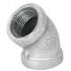 CODO 45° Galvanizado A-197 Clase 150 NPT