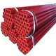 Cañería Pintada Roja ASTM A53 SCH STD Extremo Plano UL/FM 1