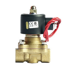 Válvula Industrial Solenoide  220V Bronce 0-7 Bar NPT 1/2