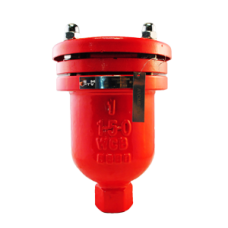 Válvula Industrial Ventosa Omega WCB Red Epoxy /316/NBR NPT #150 2