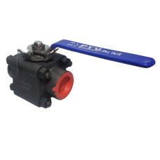 Válvula de Bola 3 Piezas WCB/SS316/RPTFE 2.000 PSI 1 Válvula de Bola 3 Piezas WCB/SS316/RPTFE 2.000 PSI 1