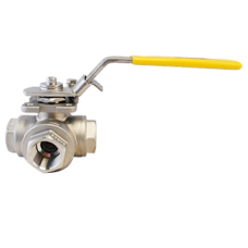 Válvula Industrial Bola Ptv Tipo T Ss316/ss316 NPT 1000Wog 3 Válvula Industrial Bola Ptv Tipo T Ss316/ss316 NPT 1000Wog 3