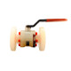 Válvula de Bola Termoplástica Polyvalve PPH/PTFE ANSI 125 FF 1 1/2 Válvula de Bola Termoplástica Polyvalve PPH/PTFE ANSI 125 FF 1 1/2