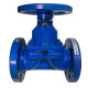 Válvula de Diafragma Dalsons Ci Ebonita /Hypalon Flange 2
