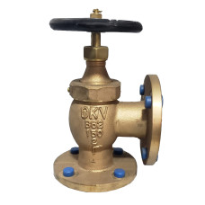 Válvula Industrial Globo Angular  Bronce Naval Ansi 150 2 1/2