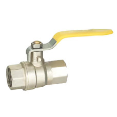 Válvula de Bola Gas HI/HI 1/2" Amarillo Certificada