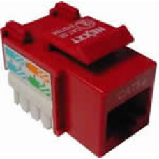 NEXXT Keystone Jack Cat5e 110 Type Rojo