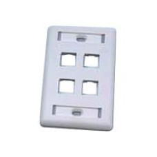 PLACA FACE PLATE 4 POSICIONES BLANCO - Furukawa