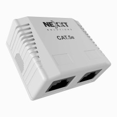 Caja de Montaje Sobre Pared 2 Puertos RJ45 Cat5E AE180NXT13 - Nexxt Solutions Infrastructure