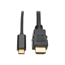 USB - C to HDMI Adapter Cable 4K Black 6 ft - Tripplite