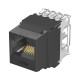 Conector Jack Estilo 110 Keystone Cat6A Negro NK6X88MBL - Panduit Conector Jack Estilo 110 Keystone Cat6A Negro NK6X88MBL - Panduit