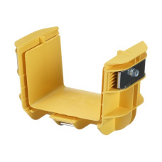 Panduit acoplador FiberRunner 4x4 quiklock amarillo