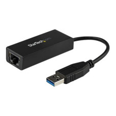 Adaptador Tarjeta de Red Externa NIC USB 3.0 a 1 Puerto Gigabit Ethernet 1Gbps RJ45 USBA Negro USB31000S - StarTech.com