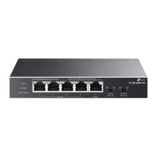 Switch PoE+ de Escritorio Gigabit de 5 Puertos con 1 Puerto de Entrada PoE++ y 4 Puertos de Salida PoE+ TL-SG1005P-PD - TP-Link