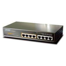 SWITCH 8 PORT 10 - 100 ETHERNET 4PORT POE - Planet