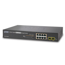 SWITCH 8 PORT POE GIGABIT 2PORT SFP - Planet