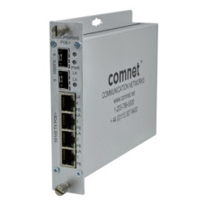 SWITCH 4 PORT 10 - 100 POE+ - 2FSP GIGA - S - FP - Comnet