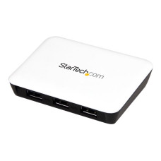 StarTech.com USB 3.0 to Gigabit Ethernet NIC Network Adapter with 3 Port Hub White - USB 3 Ethernet 