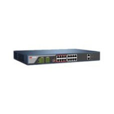 Switch Capa 2 16 puertos 100M POE 802.3af - at 230W DS-3E0318P-E - Hikvision