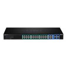 Switch admin. 24xGE PoE+370W 4xSFP rackeable - Trendnet