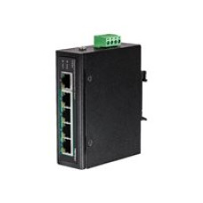 Switch Ind. 1xFE - 4FE PoE+90W riel DIN - Trendnet