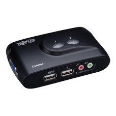 KVM 2 puertos USB con Audio y Cables Compacto - Tripplite