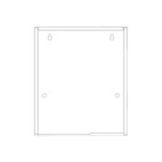 Notifier gabinete para 2 filas 1 caja posterior y 1 con cerradura producto de acero calibre 16 Notifier gabinete para 2 filas 1 caja posterior y 1 con cerradura producto de acero calibre 16