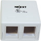 NEXXT Caja de Montaje Superficial Descargada 2 Puerto Blanco NEXXT Caja de Montaje Superficial Descargada 2 Puerto Blanco