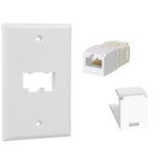 Panduit Kit Pannet Cat 6, Faceplate + 1 modulo blanco + tapa Panduit Kit Pannet Cat 6, Faceplate + 1 modulo blanco + tapa