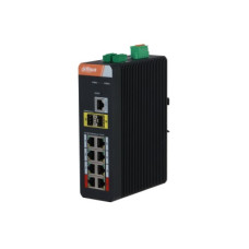 Switch Industrial Administrable 8P PoE + 2P SFP L2 PoE af/at/bt 250Mts IS4210-8GT-120 - DAHUA