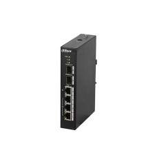 Switch Industrial 4P 1P Gigabit + 3P 10/100 + 2 SFP 120W PFS3206-4P-120 - DAHUA