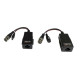 Balun de 1 Canal RJ45 HD TVI/CVI/AHD Video + Energía / Par (empaque dañado) 