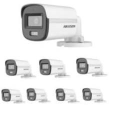 Kit HIK 8 bullets analogas Colorvu 2mp - Kits