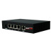 SWITCH POE 4 PUERTOS 15.4W POR PUERTO IEEE802.3AF - Safecom