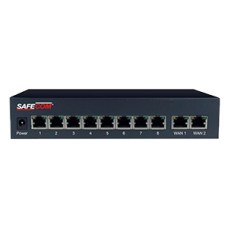 SWITCH POE 8 PUERTOS 15.4W C - PUERTO IEEE802.3AF +2 PUERTOS 10 - 100 - 1000M - Safecom