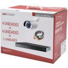 KIT DVR 8ch + 8 Bullet IP66 + 8 Rollos BNC 20mt + HDD 1TB - Hikvision